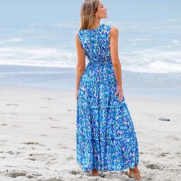 Cupshe Blue and Purple Maxi Dress - Picture 4 of 5